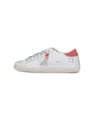 D.A.T.E. Sneakers donna Hill Low Calf WHITE-CORAL