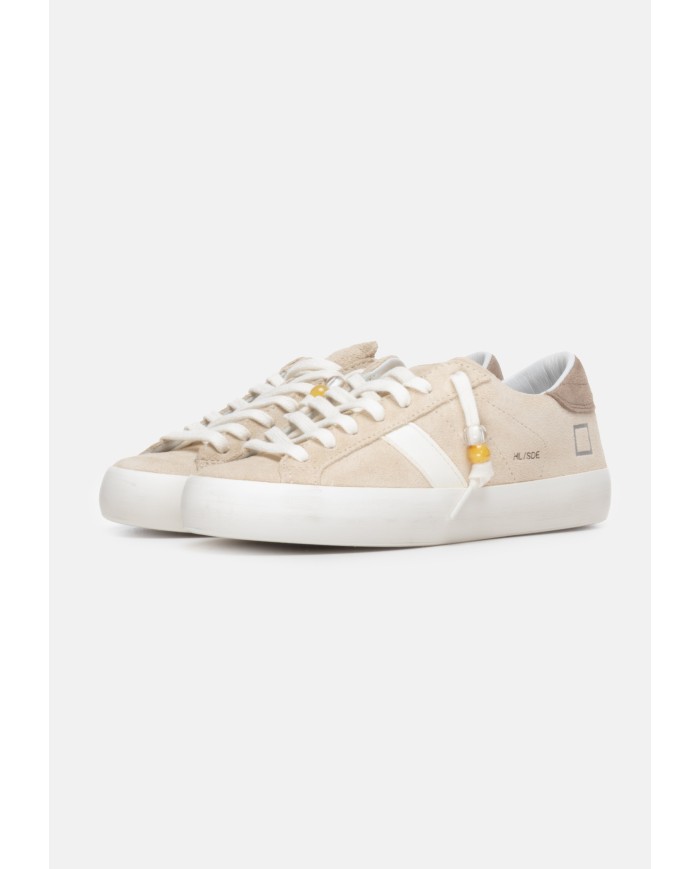 D.A.T.E. sneakers donna Hill Low Calf Beige
