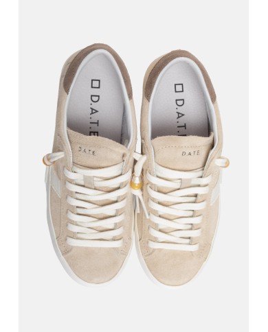 D.A.T.E. sneakers donna Hill Low Calf Beige