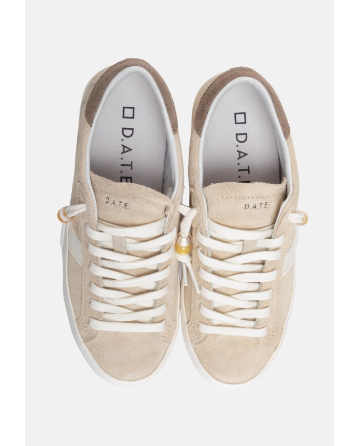 D.A.T.E. sneakers donna Hill Low Calf Beige