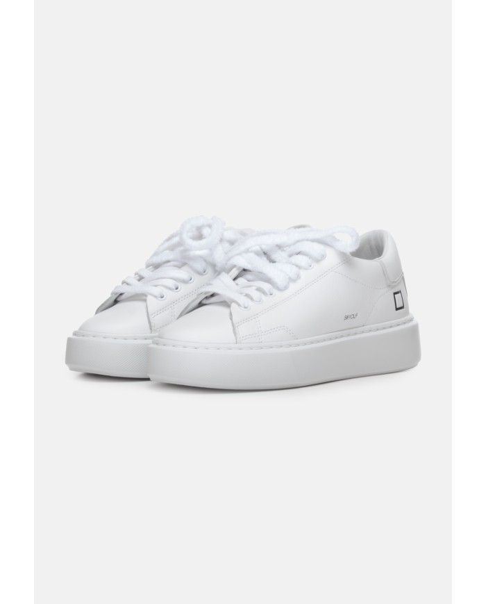 D.A.T.E. Sneakers donna Sfera Calf White               
