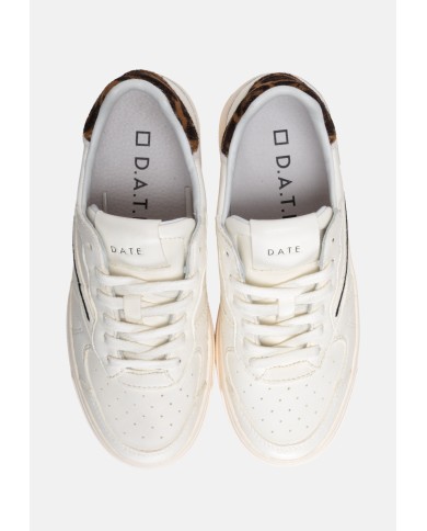 D.A.T.E. Sneakers donna Torneo white-leopard