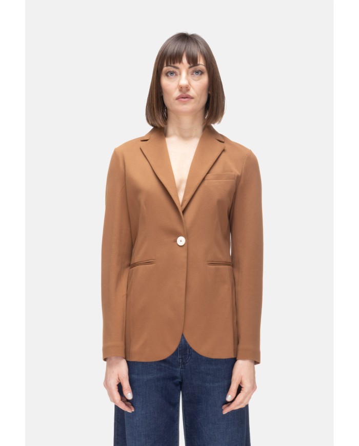 CIRCOLO 1901 Giacca donna piquet Marrone Bruciato