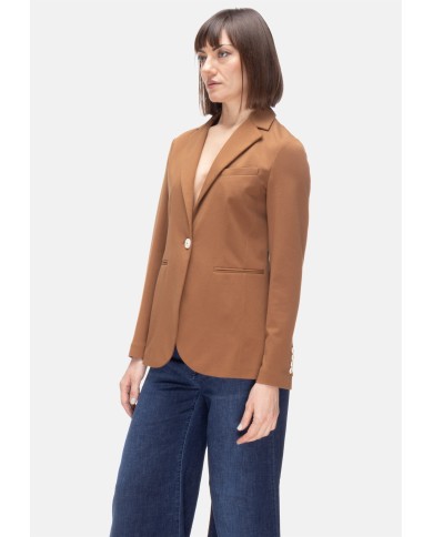 CIRCOLO 1901 Giacca donna piquet Marrone Bruciato