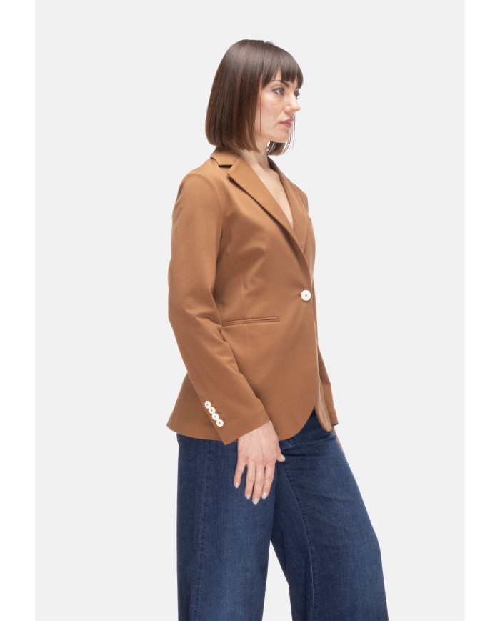 CIRCOLO 1901 Giacca donna piquet Marrone Bruciato