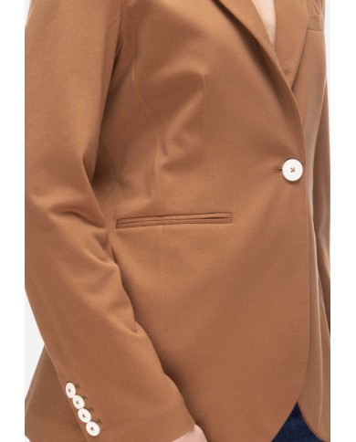 CIRCOLO 1901 Giacca donna piquet Marrone Bruciato