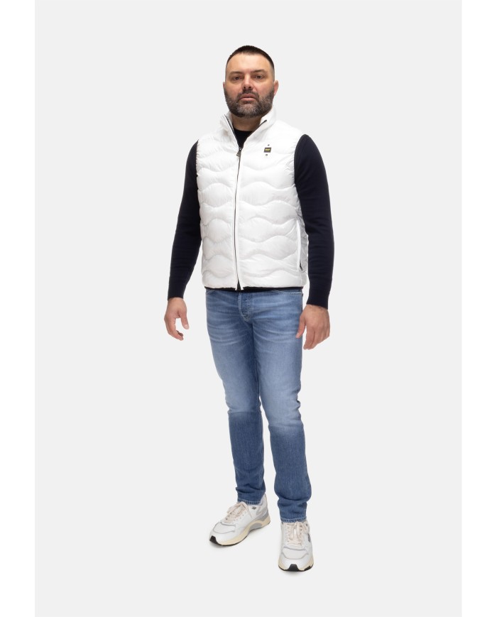 BLAUER Gilet uomo Danny bianco