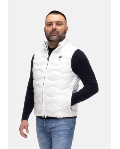 BLAUER Gilet uomo Danny bianco