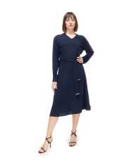 HERNO Abito lungo donna con cintura Blu