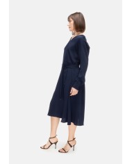 HERNO Abito lungo donna con cintura Blu