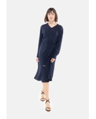 HERNO Abito lungo donna con cintura Blu