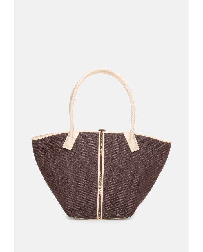 ALEXANDER SMITH Borsa donna Lauren medium marrone