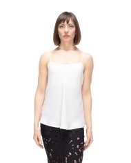 HERNO Blusa smanicata donna Avorio