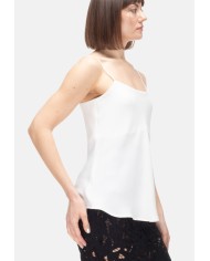 HERNO Blusa smanicata donna Avorio