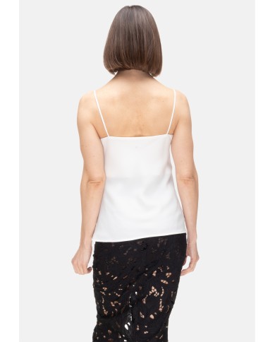 HERNO Blusa smanicata donna Avorio