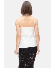 HERNO Blusa smanicata donna Avorio
