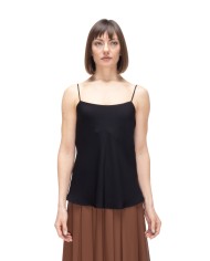 HERNO Blusa smanicata donna Nera