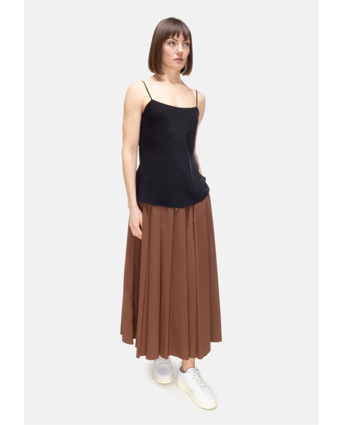 HERNO Blusa smanicata donna Nera
