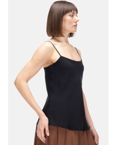 HERNO Blusa smanicata donna Nera