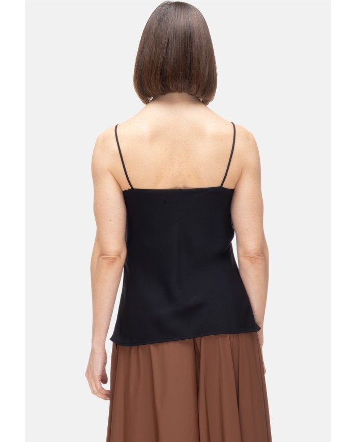 HERNO Blusa smanicata donna Nera