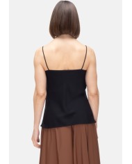 HERNO Blusa smanicata donna Nera