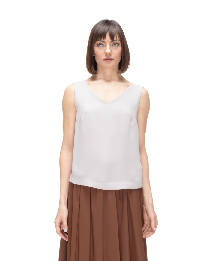 HERNO Blusa smanicata donna Chantilly