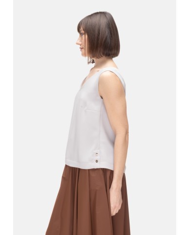 HERNO Blusa smanicata donna Chantilly