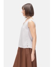 HERNO Blusa smanicata donna Chantilly