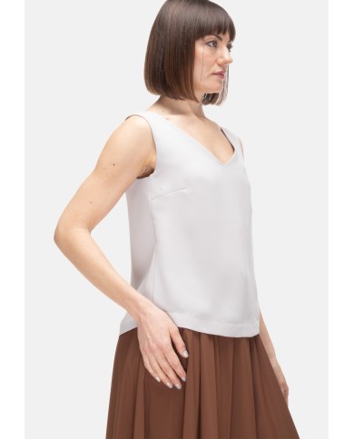 HERNO Blusa smanicata donna Chantilly