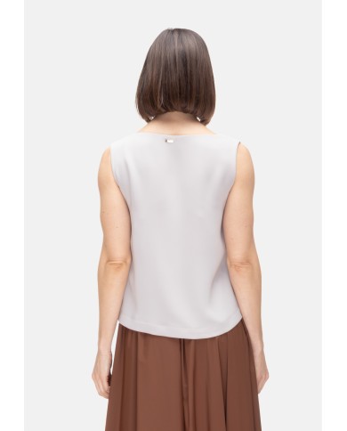 HERNO Blusa smanicata donna Chantilly