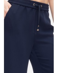 HERNO Pantaloni donna elastico in vita Blu