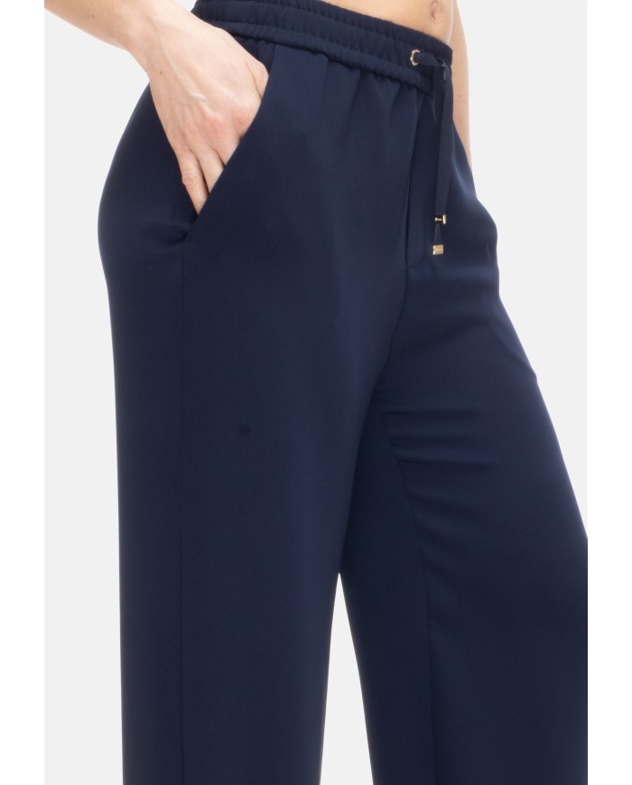 HERNO Pantaloni donna elastico in vita Blu