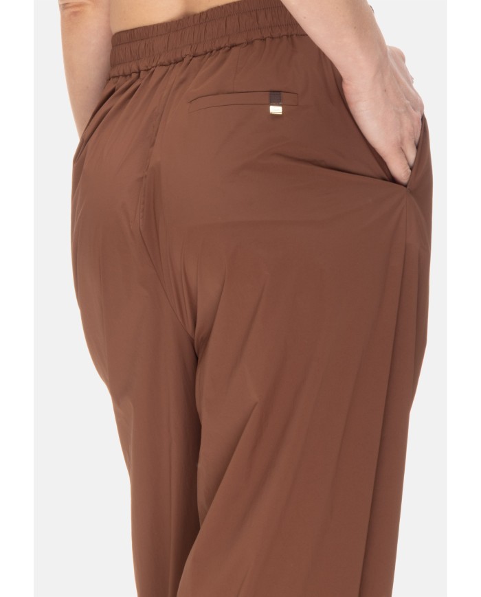 HERNO Pantaloni donna pinces Cuoio