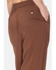 HERNO Pantaloni donna pinces Cuoio
