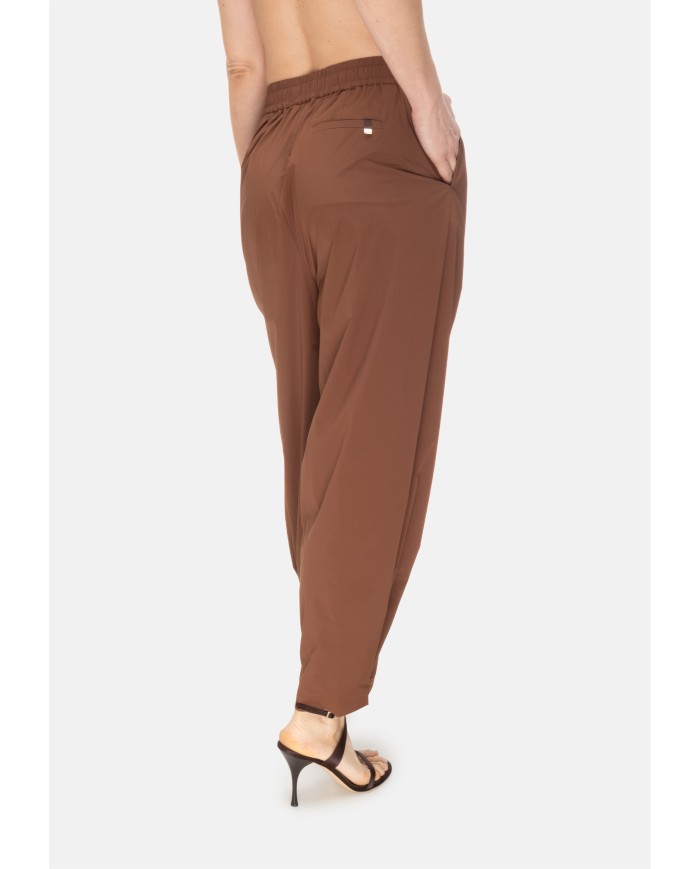 HERNO Pantaloni donna pinces Cuoio
