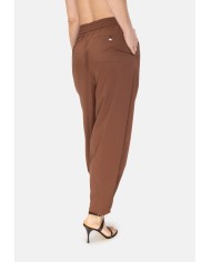 HERNO Pantaloni donna pinces Cuoio