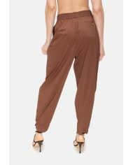 HERNO Pantaloni donna pinces Cuoio