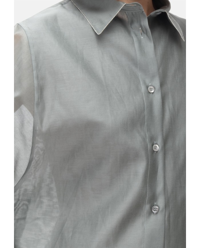 PESERICO Camicia donna Verde eucalipto