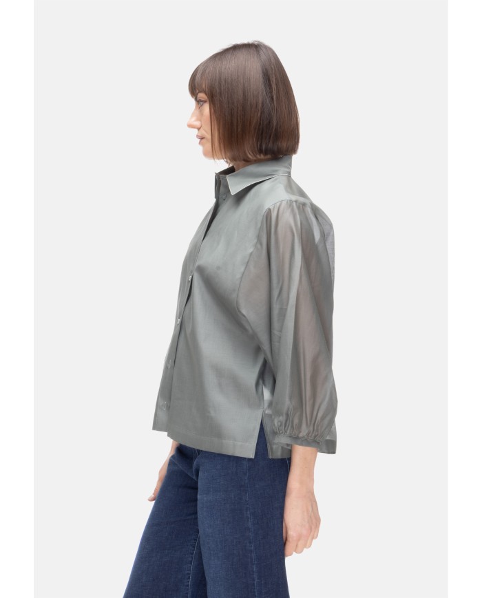 PESERICO Camicia donna Verde eucalipto