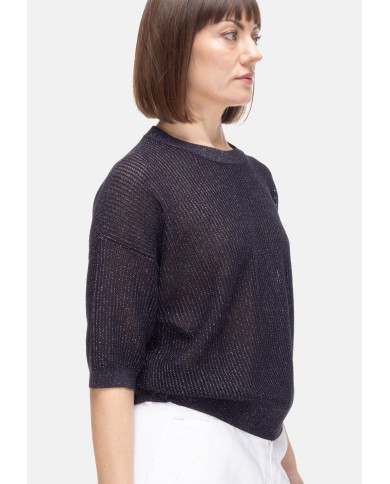 PESERICO Maglia donna lurex Blu