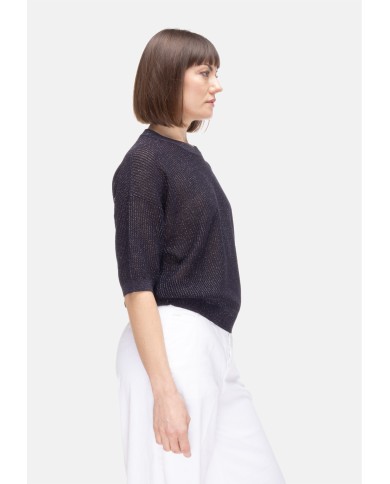 PESERICO Maglia donna lurex Blu