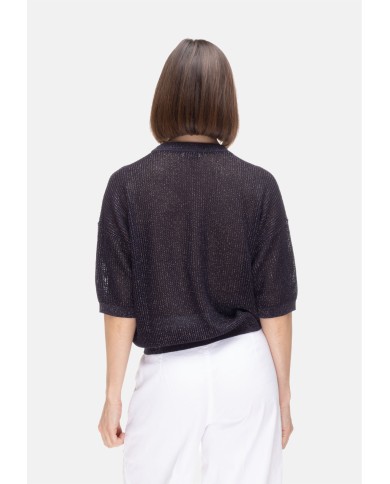 PESERICO Maglia donna lurex Blu