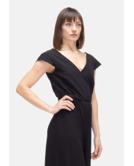 HERNO Tuta donna scollo V Nera