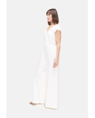 HERNO Tuta donna scollo V Grigio perla