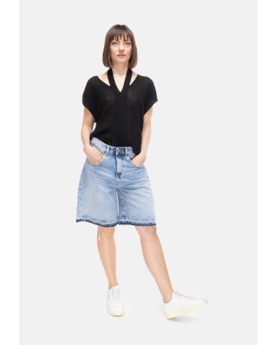 ALPHA STUDIO Maglia donna lurex Nera