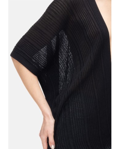 ALPHA STUDIO Cardigan kimono donna Nero