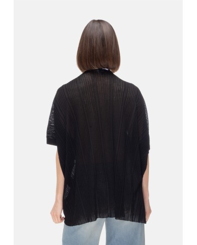 ALPHA STUDIO Cardigan kimono donna Nero