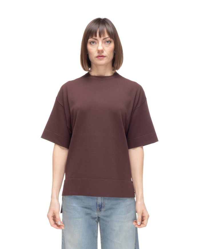 ALPHA STUDIO Maglia donna girocollo marrone