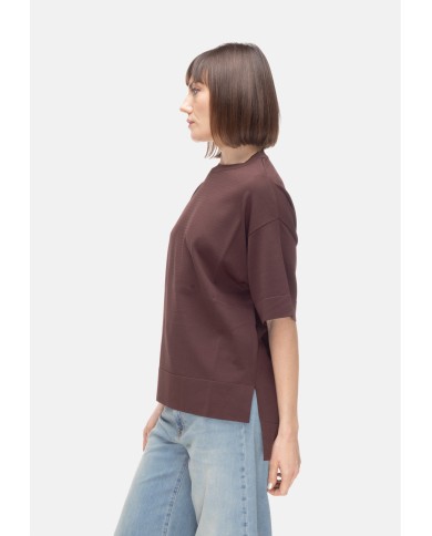 ALPHA STUDIO Maglia donna girocollo marrone