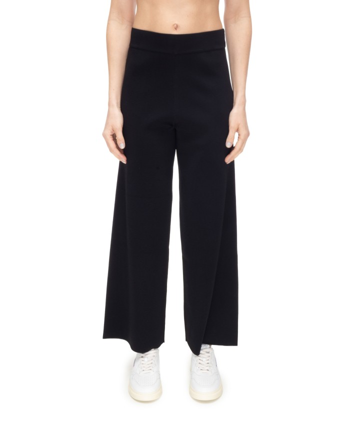 ALPHA STUDIO Pantaloni donna cropped neri